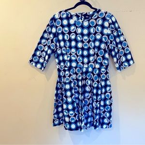 ASOS Geometric Graphic Print Skater Pleated Dress